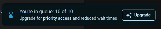 Instance waiting in queue